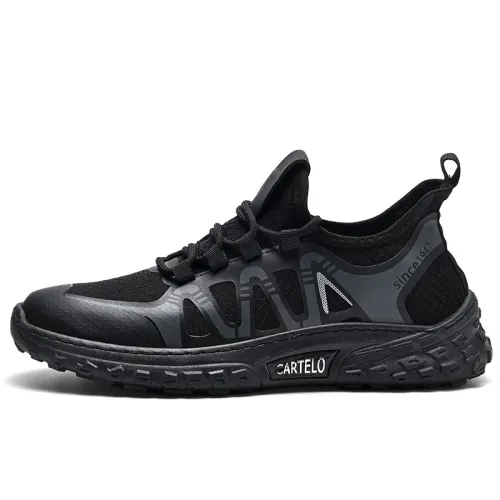 CARTELO Wear resistant And Lightweight Low top Casual Shoes Men's Black
