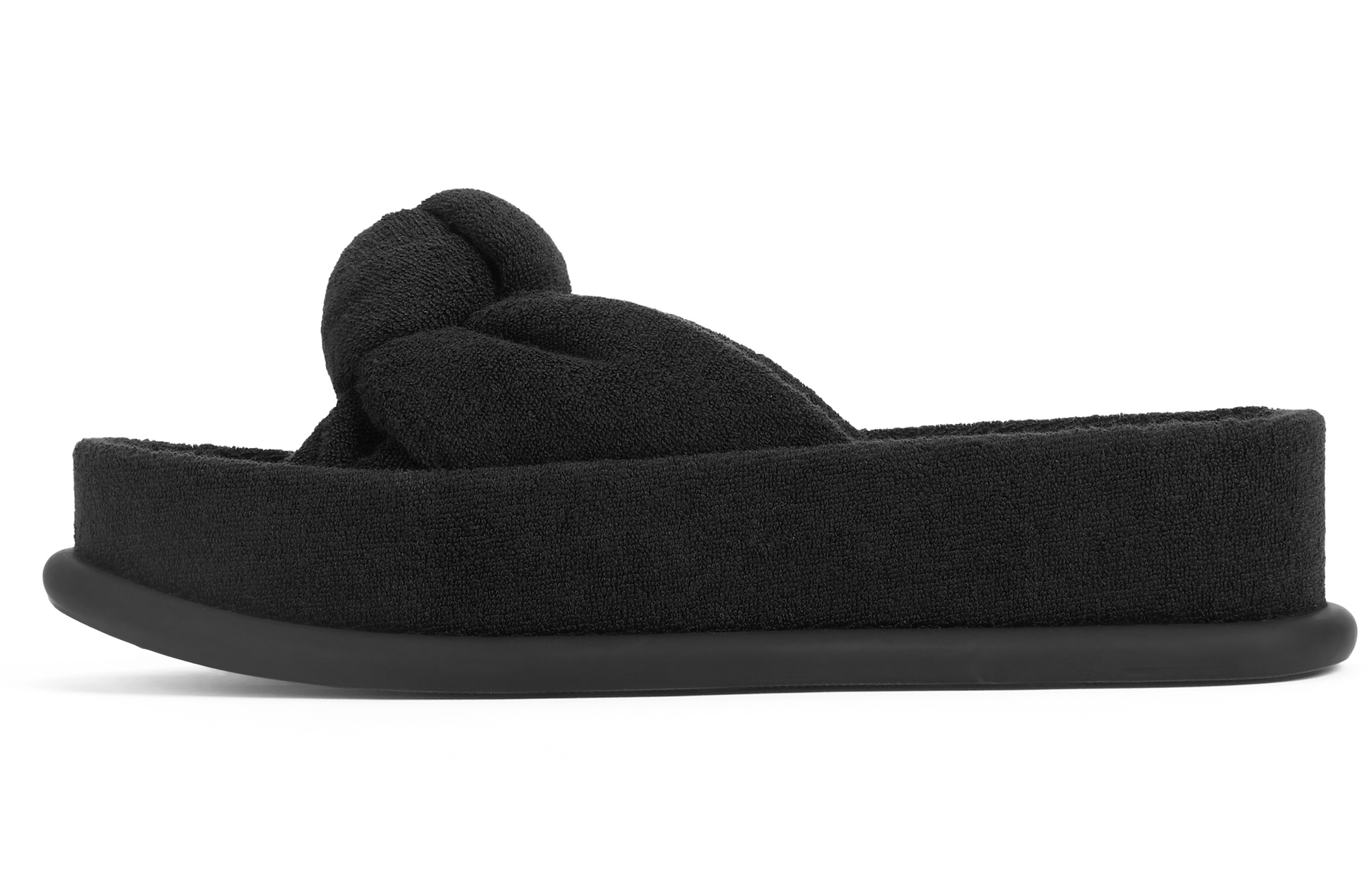 CHARLES&KEITH Quiet Slide Slippers Women's BLACK TEXTURED Black Textured/Beige/Pink