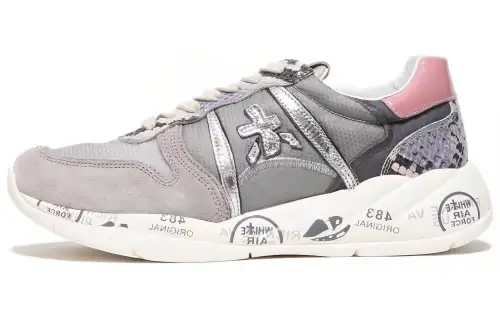 PREMIATA Layla Leather Fashion Low top Casual Shoes Women's Gray