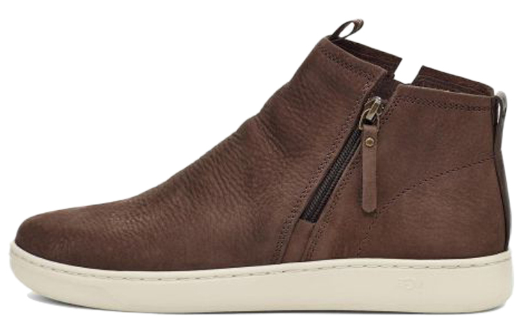 UGG Pismo Cowhide Sports Shoe Zipper Brown