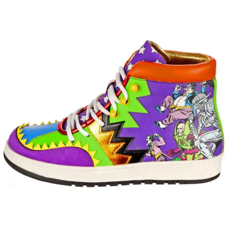 IRREGULAR CHOICE Pu Slip Resistant High top Skateboard Shoes Women's Purple