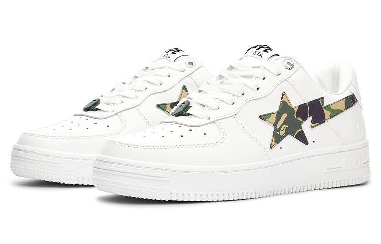 A BATHING APE Bape Sta Abc Camo White Green