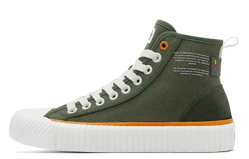Dickies Canvas Shoes Unisex High Top Army Green