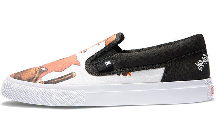 MARVEL X DCSHOES Skateboard Shoes Men's Low Top Black White Orange