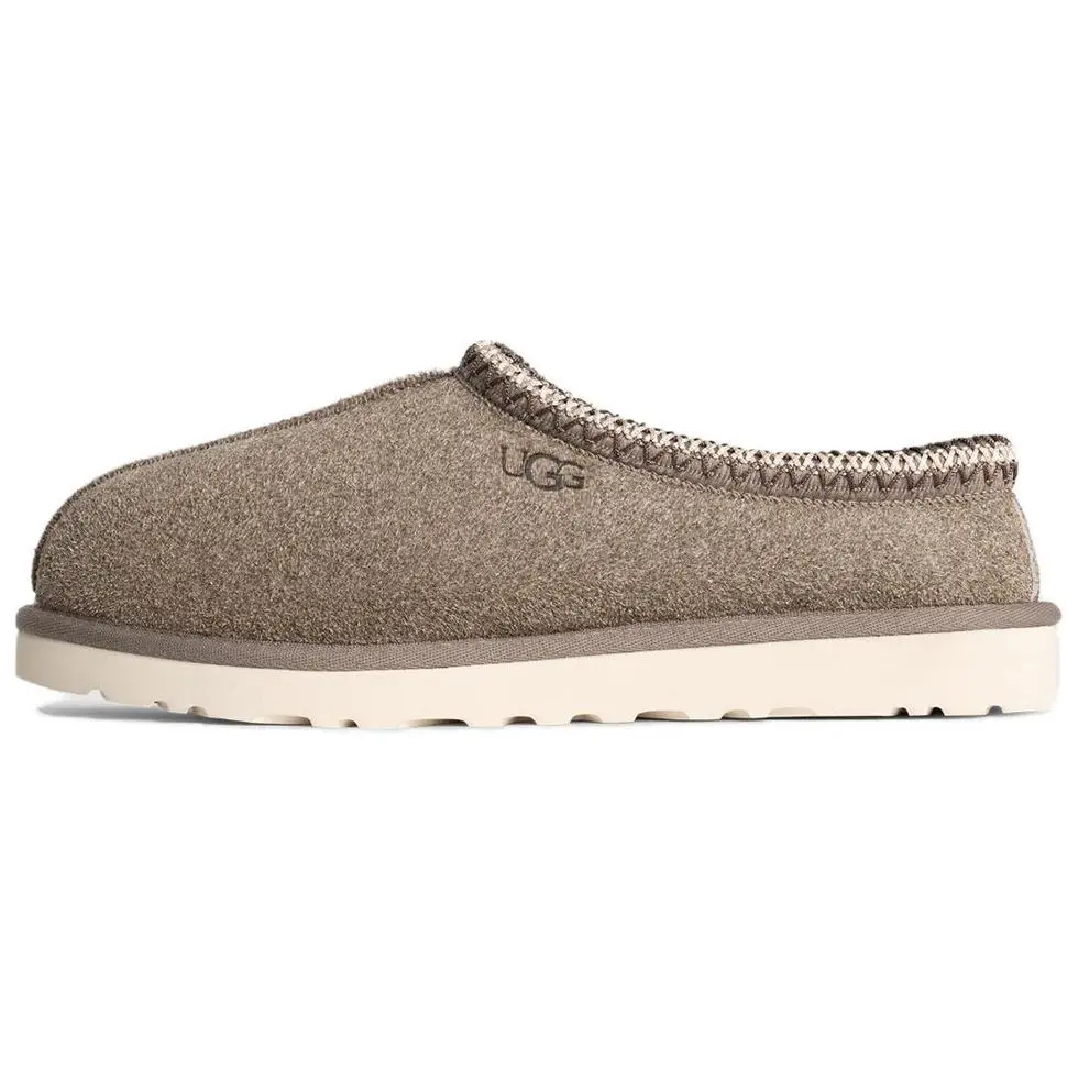 UGG Tasman Shaggy Suede Slipper Smoke Plume