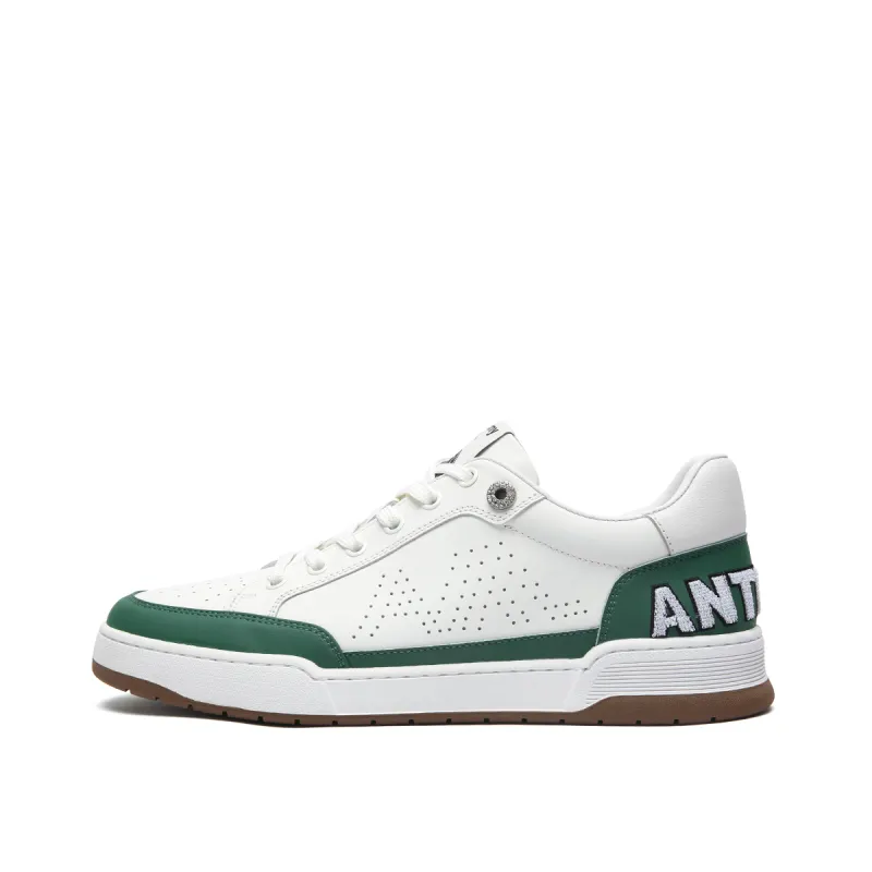Anthony Miles Cow Leather Low top Skateboard Shoes Men's White