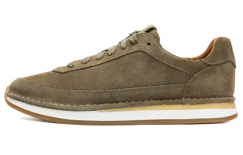 Clarks CraftRun Lace Casual Shoes Men's Low Top Olive Green