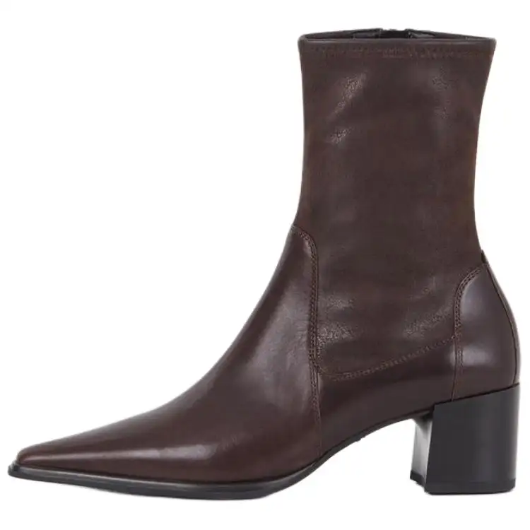 VAGABOND SHOEMAKERS Leather Fashion Trend Ankle Boots 5.7cm Women's Brown