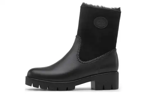 Chrisdien Deny Cow Leather Ankle Boots 4.5cm Women's Black