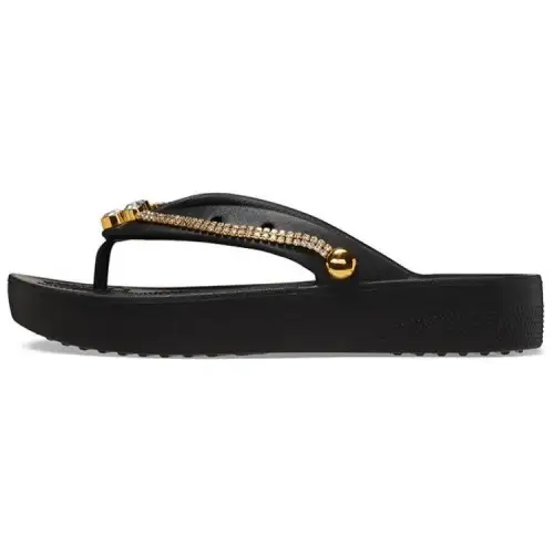 Crocs EVA Slip Resistant Flip Flops Women's Black