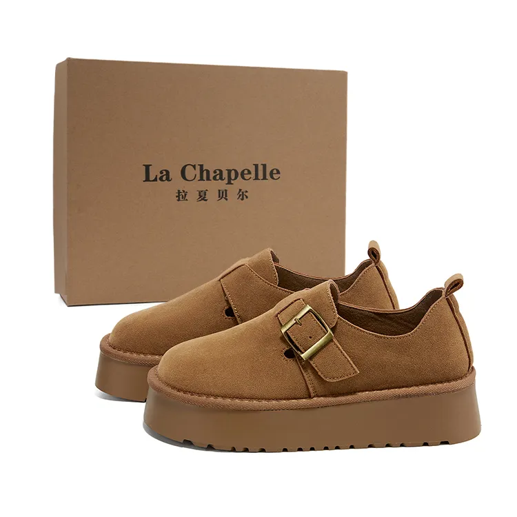 La Chapelle thick sole, lazy slip-on, affordable for students, all-inclusive soft sole, comfortable and versatile, Birkenstock shoes, women's casual shoes, 4cm, women