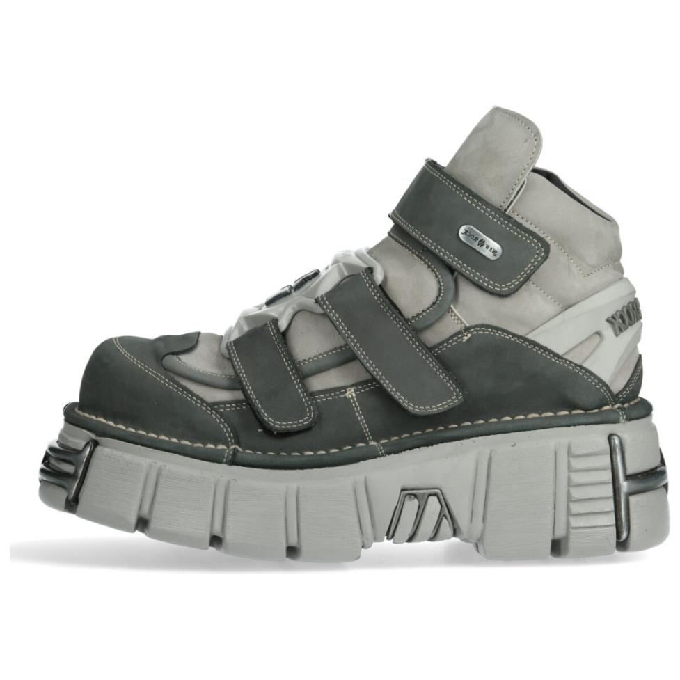 NEW ROCK Abrasion Resistant Low top Casual Shoes Unisex Gray