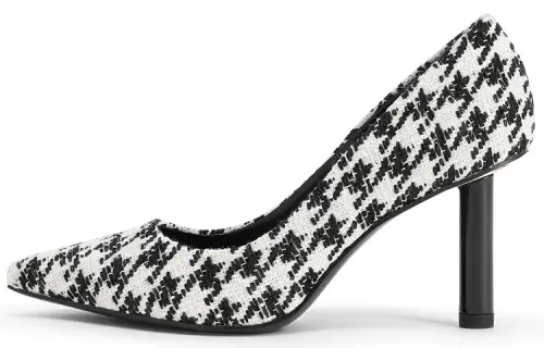 CHARLES&KEITH High Heels Women's Black Textured/Multi Composite Color/Black/Chalk White