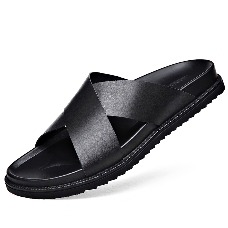 LUOMAIKE Slide Slippers Men's Black