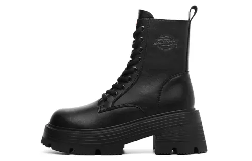 Dickies Short Mid Calf Combat Boots Women's Black