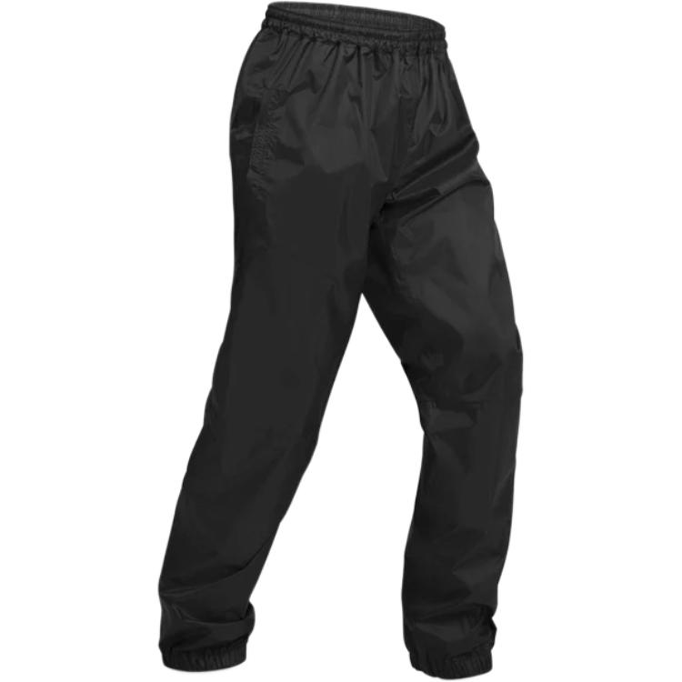 Decathlon DECATHLON NH500 Solid Color Waterproof and Rainproof Hiking, Mountaineering and Cycling Portable Easy Folding Jacket Pants Men's Black