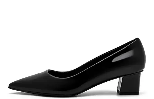 PEDRO Cow Leather Block Heel High Heels Women's