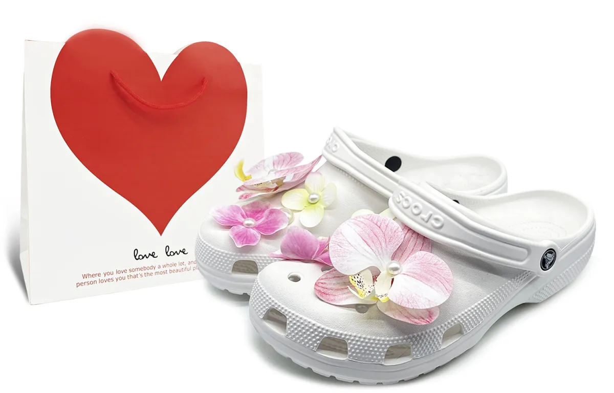 Crocs Classic Clog Elegant, Fresh, Trendy, Comfortable, Shopping Bag Unisex White