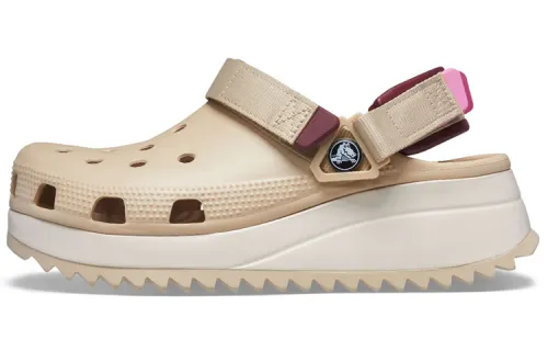Crocs Classic Hiker Clogs 'Beige White Red'