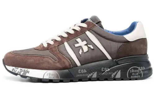 PREMIATA Lander Leather Fashion Low top Casual Shoes Men's Umber