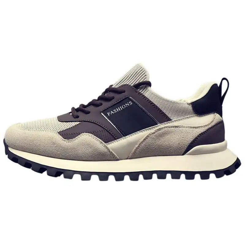 JANE HARLOW Textile, Synthetic Leather, Split Cow Leather Slip Resistant And Breathable Low top Casual Shoes Men's
