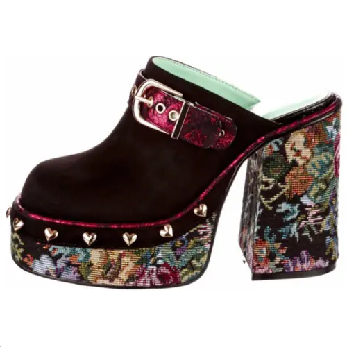 IRREGULAR CHOICE Closed Toe Slippers Women's Black