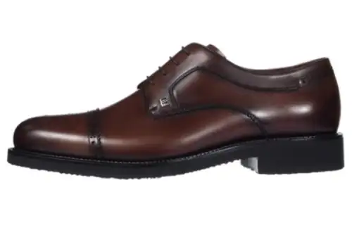 Chrisdien Deny Leather Dress Shoes Men's Coffee