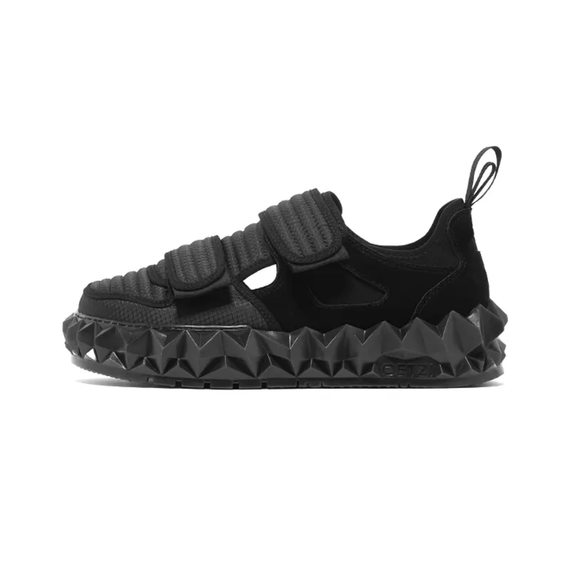 OETZI Skateboard Shoes Unisex Low Top Black