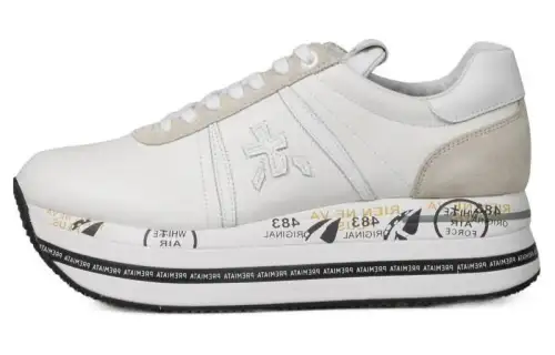 PREMIATA Leather Low top Casual Shoes Women's White