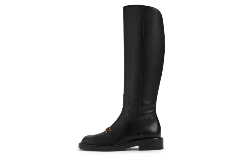 CHARLES&KEITH Small Ck Knee high Boots 3.2cm Women's Black