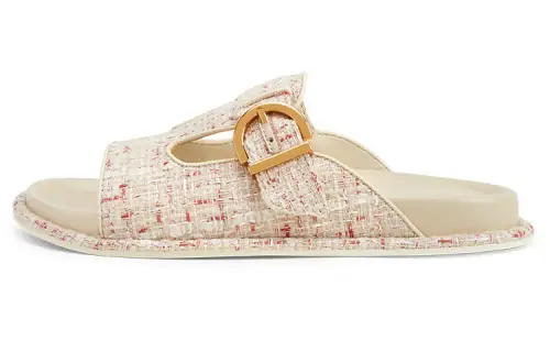 CHARLES&KEITH Slide Slippers Women's Milk White