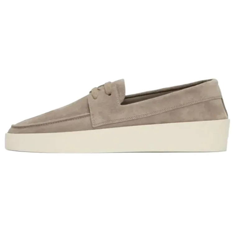 Fear Of God Suede Low top Skateboard Shoes Men's Gray Brown