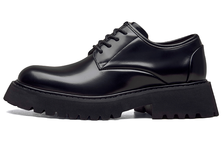 Beau Today Cow Leather Casual Shoes Men's Black