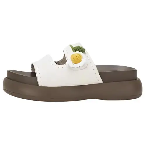 Teenie Weenie Slide Slippers Women's Ivory