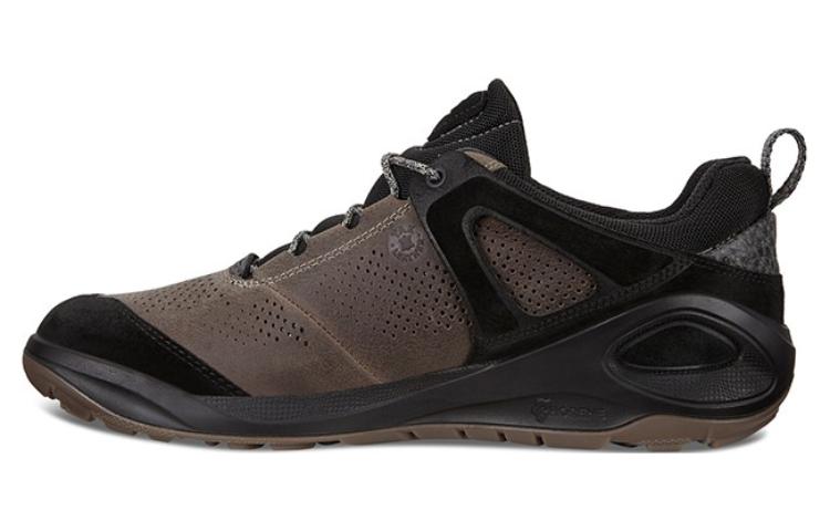 Ecco Aibu Jianbu Discovery Series, first-layer cowhide, outdoor fashionable and versatile, wear-resistant and breathable, low-cut lifestyle shoes, men's model, brown