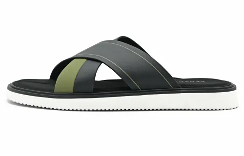 PEDRO Slide Slippers Men's Black/Army Green