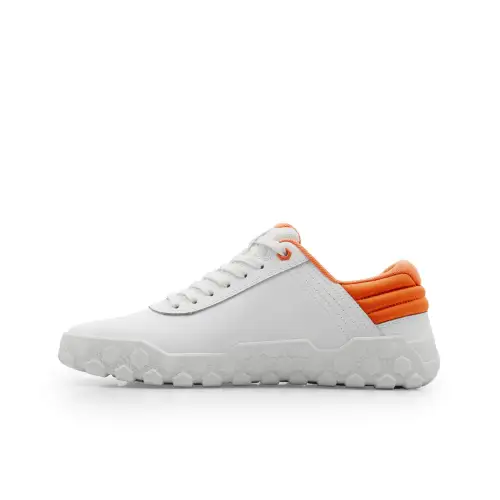 CAT Cushioning Slip Resistant Abrasion Resistant Low top Outdoor Shoes Unisex White Orange
