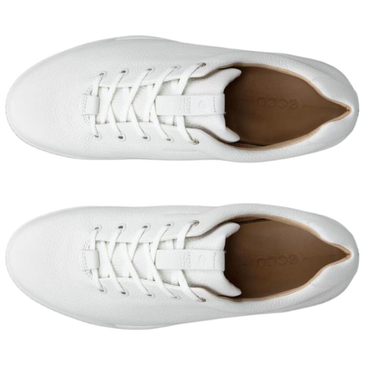 Ecco Golf Street Leather Abrasion Resistant Abrasion Resistant Low top Golf Shoes Men’s White