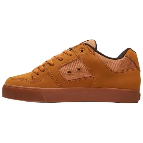 DC Shoes Leather Low top Skateboard Shoes Men's Orange