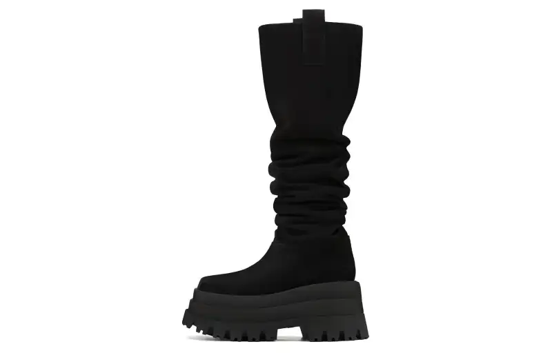 Naked Wolfe Simba Leather Knee high Boots Women's Black