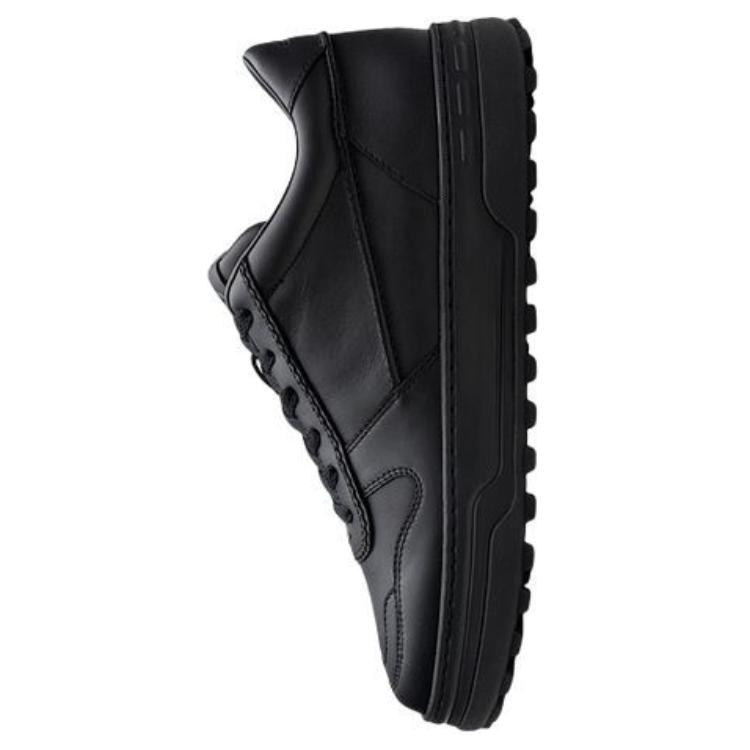 Clarks Cow Leather Lightweight Low top Skateboard Shoes Men's Black