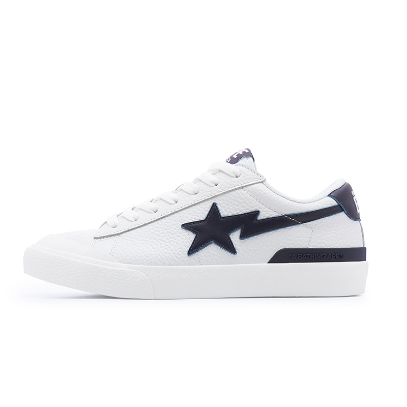 Женские кеды A BATHING APE MAD STA (бело-красные)