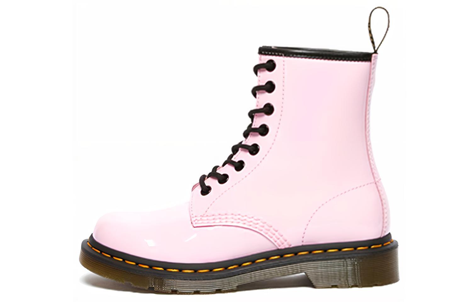 Dr.Martens Martin 1460 comfortable and versatile short Martin boots for women, light pink