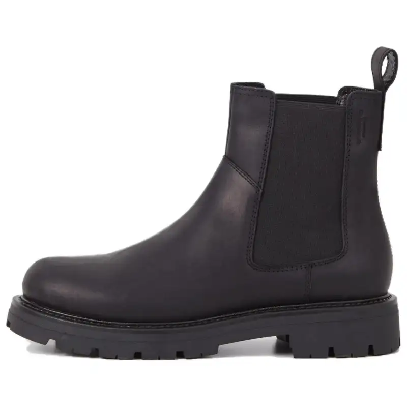 VAGABOND SHOEMAKERS Nubuck Short Chelsea Boots 4cm Men's Black