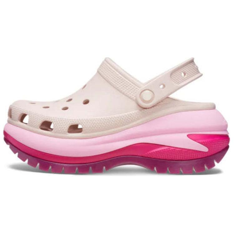 Сабо Crocs Classic Clog (бело-розовые)