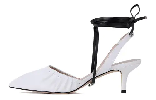 PEDRO Crisscross Strap Slim Heel High Heels 5.5cm 5.5cm Women's White
