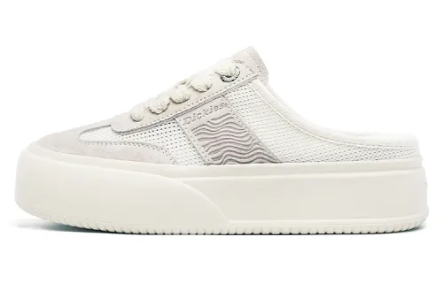 Dickies Textile, Pigskin Lightweight Breathable Lightweight And Breathable Low top Skateboard Shoes Women's Beige