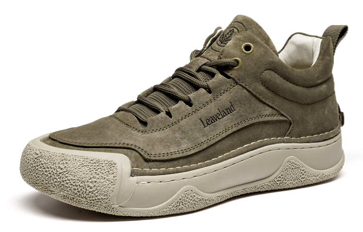 LEAVELAND Pigskin Low top Casual Shoes Men's