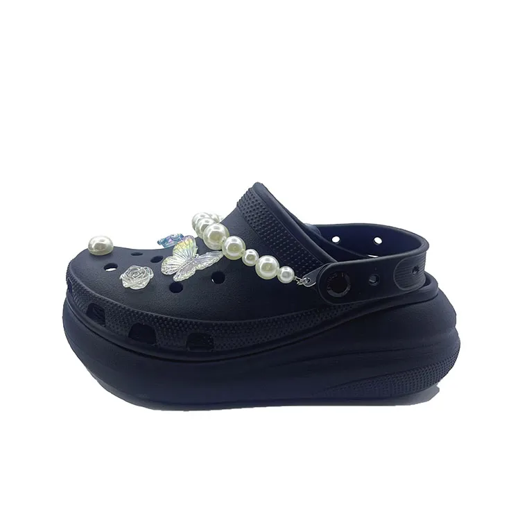 Crocs Crystal Butterfly Aroma EVA Clogs Unisex Black