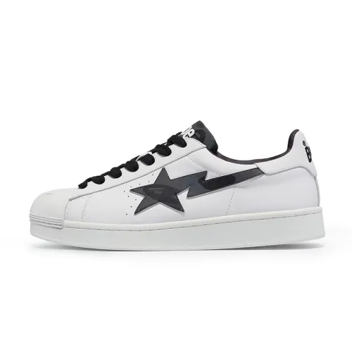 BAPE A BATHING APE Skull Sta White Navy